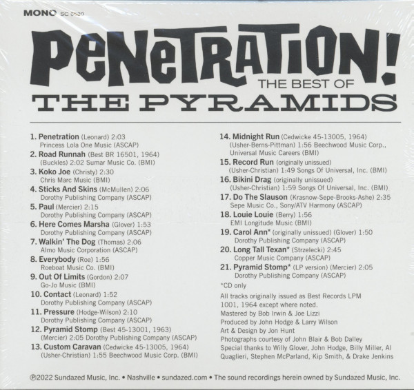 Penetration! The Best Of The Pyramids (CD)