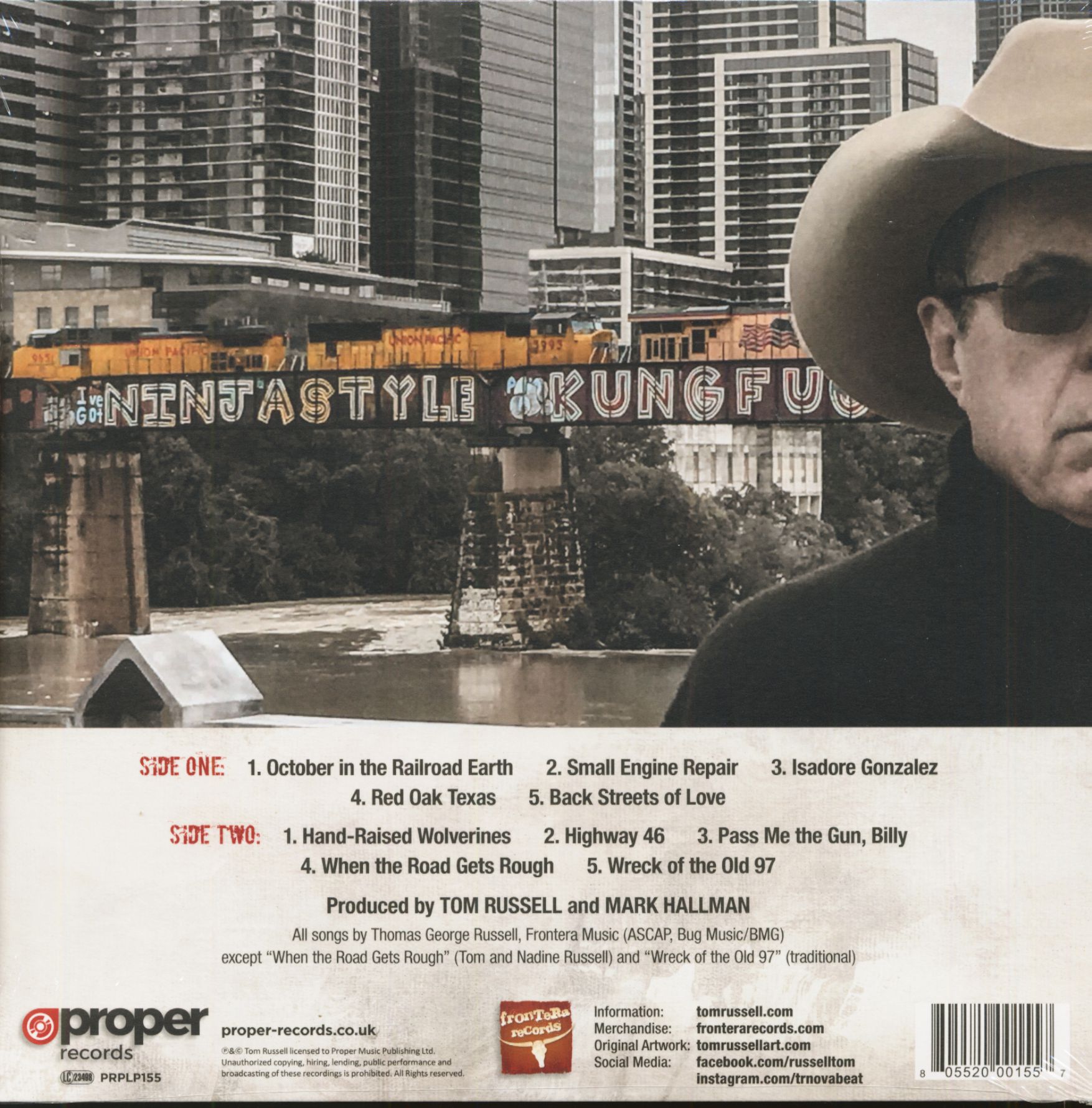 Tom Russell LP: October In The Railroad Earth (LP) - Bear Family Records