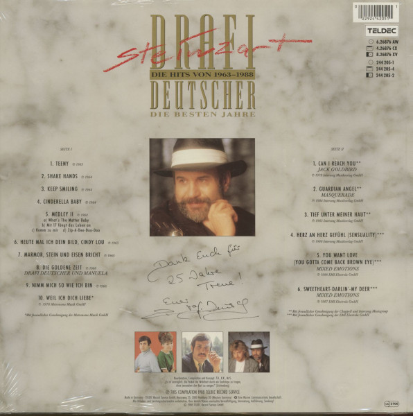 Steinzart - Die besten Jahre - Die Hits von 1963-88 (LP)
