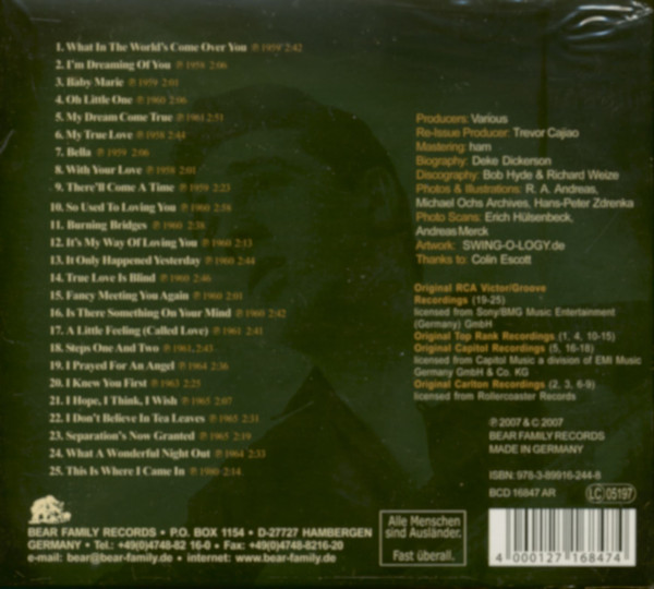 The Ballads of Jack Scott (CD)