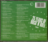 Aperçu: 25 Years Of Rock'N'Roll 1961 - Volume 2 (CD) Aperçu: 25 Years Of Rock'N'Roll 1961 - Volume 2 (CD)