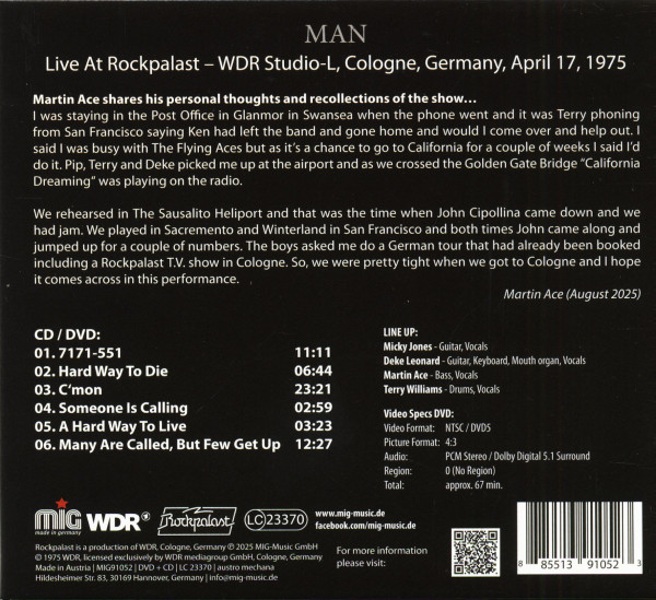 Live At Rockpalast 1975 (CD + DVD)