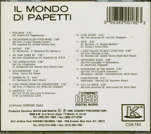 Il Mondo Di Papetti (CD)