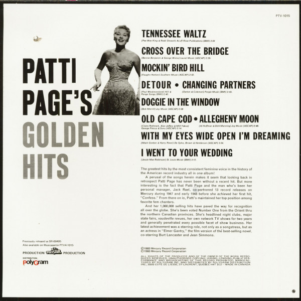 Patti Page's Golden Hits (LP)