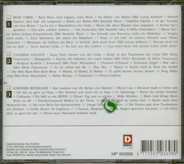Valente, Carol, Wendland - Golden Greats (3-CD)