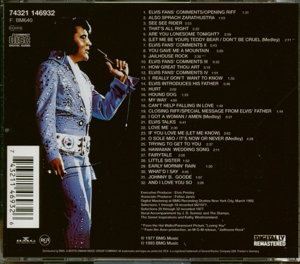 Elvis In Concert (CD)