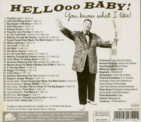 Hello Baby - You Know What I Like! (CD)