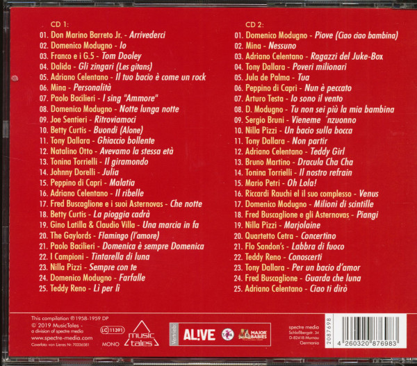 Le canzoni dell’anno 1959 (2-CD)