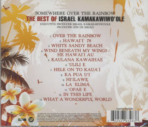 Somewhere Over The Rainbow - The Best Of Israel Kamakawiwo'ole (CD)