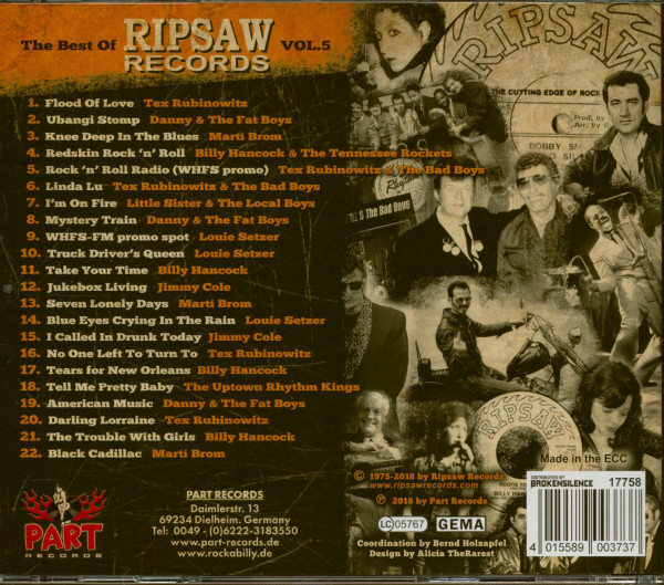 The Best Of Ripsaw Records Vol.5 - The Cutting Edge Of Rock 'n' Roll (CD)