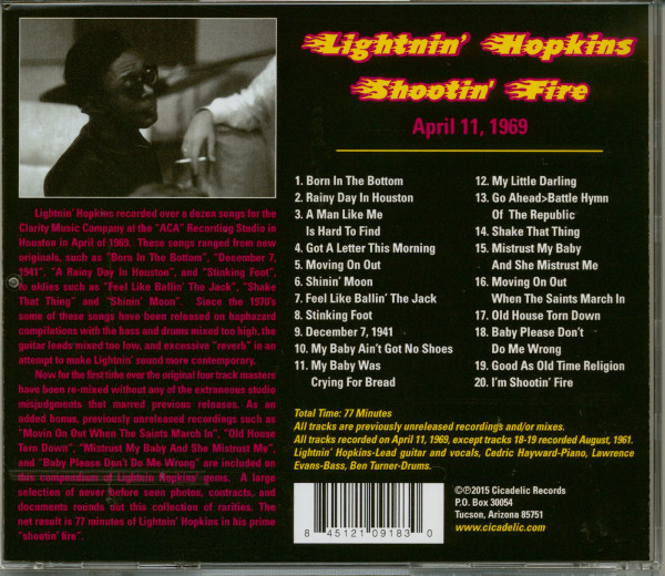 Shootin' Fire (CD)