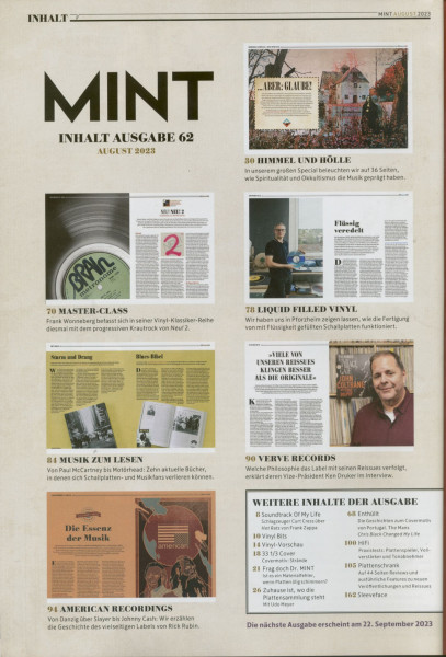 Mint Magazin #62, 08/23