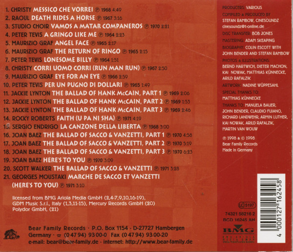 Vol. 2, Western Songs & Ballads - The Ennio Morricone Songbook