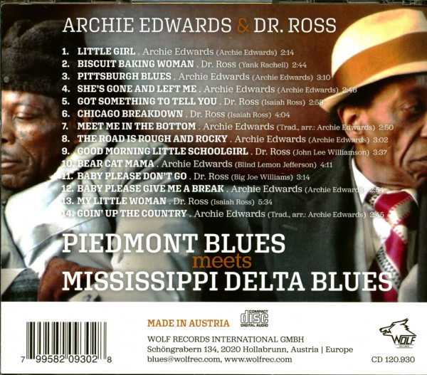Piedmont Blues Meets Mississippi Delta Blues (CD)