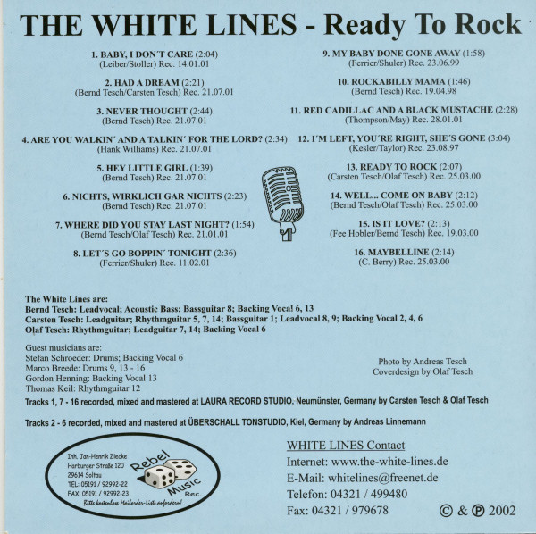 White Lines Ready To Rock
