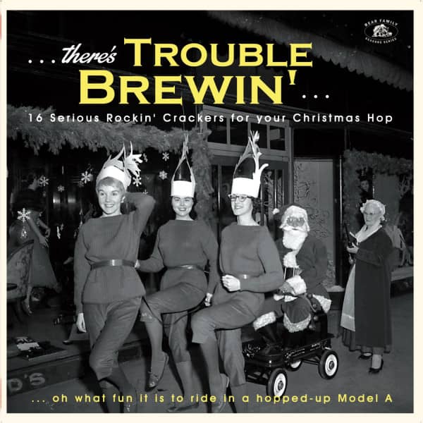 Christmas ...There's Trouble Brewin' - 16 Serious Rockin' Crackers for your Christmas Hop (LP, Green Vinyl)