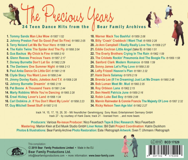 The Precious Years - 34 Teen Dance Hits From The Bear Family Archives (CD)