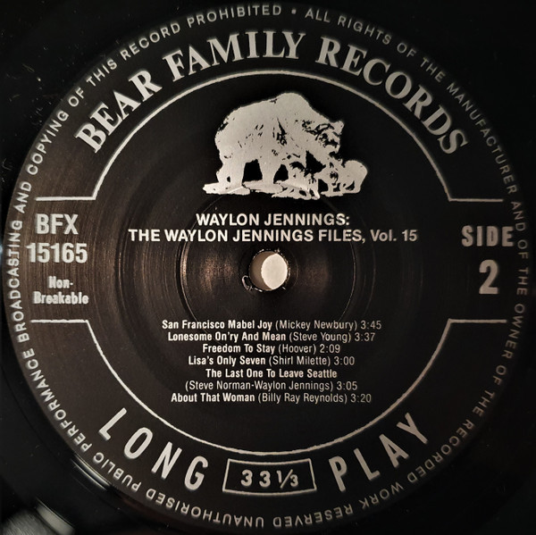 The Waylon Jennings Files, Vol.15 (LP)