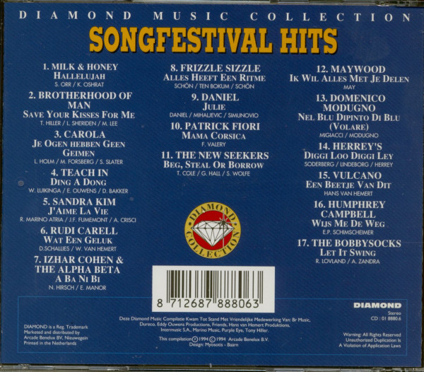 Songfestival Hits (CD)