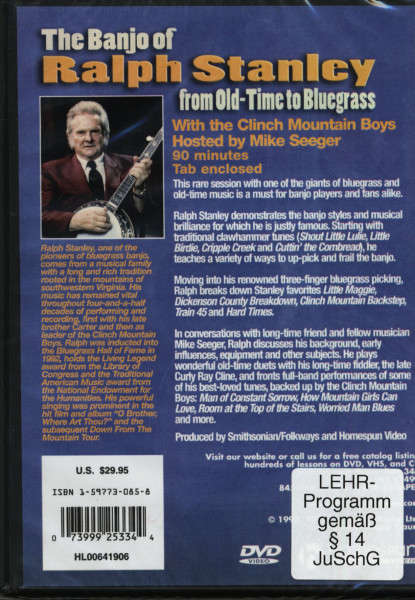 The Banjo Of Ralph Stanley: From Old-Time To Bluegrass (DVD)