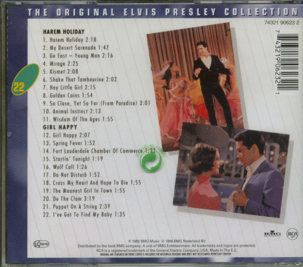 Double Features: Harem Holiday & Girl Happy - The Original Collection #22 (CD)