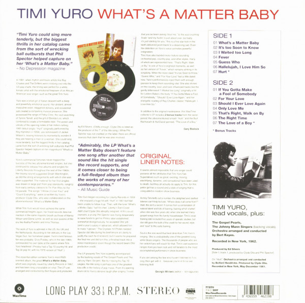 What's A Matter Baby (LP, 180g Vinyl, Ltd.)