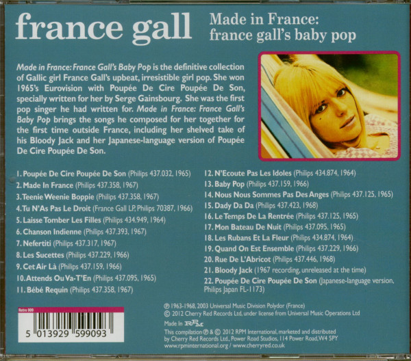 Made In France: France Gall's Baby Pop (CD)