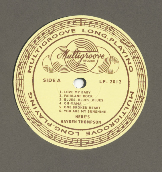 Here's Hayden Thompson (LP, 10inch)