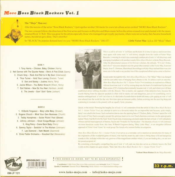 More Boss Black Rockers Vol.1 - Guitar Pickin' Fool (LP+CD)