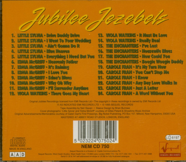 Jubilee Jezebels - The Jubilee Blues & Rhythm Story (CD)