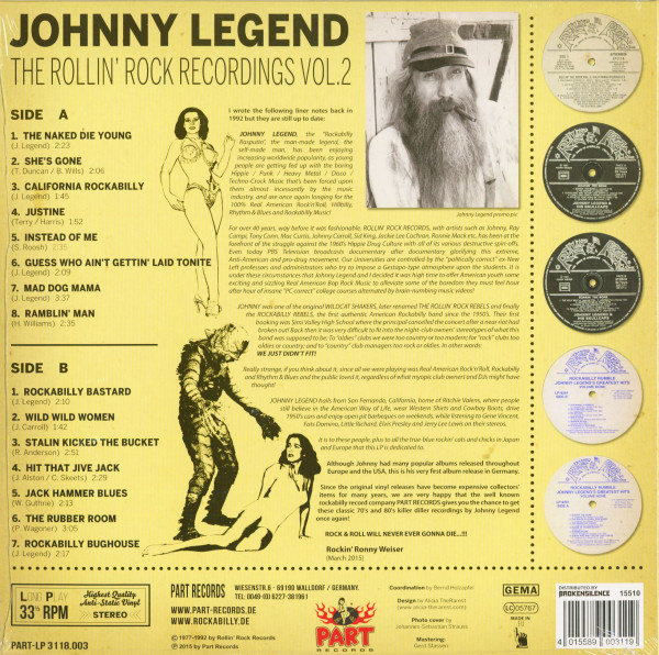 The Rollin' Rock Recordings, Vol.2 (LP)