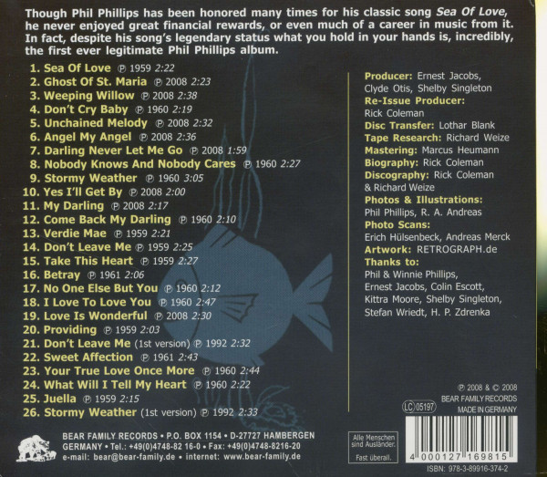 Sea Of Love - incl. 9 prev.unissued masters
