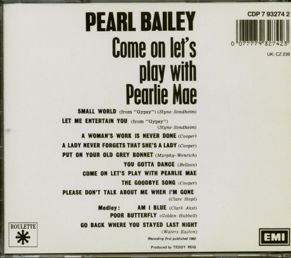 Come On Let's Play With Pearlie Mae (CD)