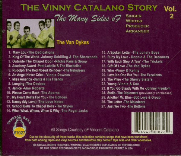 The Vinny Catalano Story Vol.2 (CD)