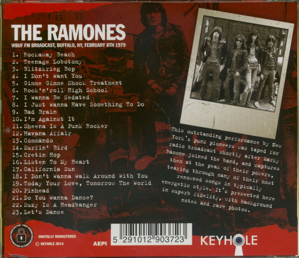 WBUF FM Broadcast, Buffalo, NY, February 8th 1979 (CD)