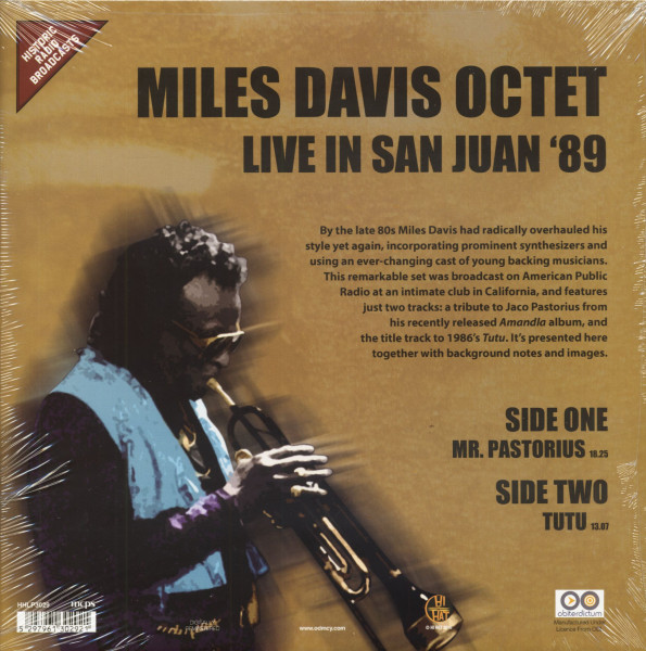 Miles Davis Octet - Live In San Juan '89 (LP, 180g Vinyl)