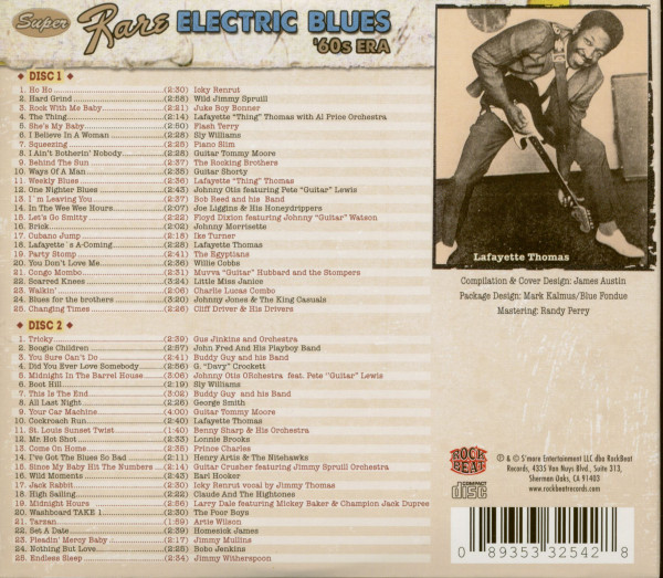 Super Rare Electric Blues - '60s Era (2-CD)