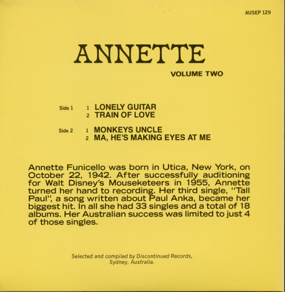 Annette Vol.2 (7inch, 45rpm, SC)
