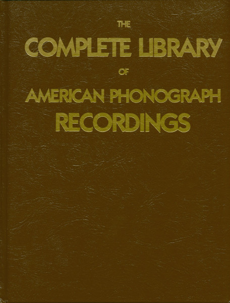 The Complete Library Of American Phonograph Recordings 1959 The Complete Library Of American Phonograph Recordings 1959