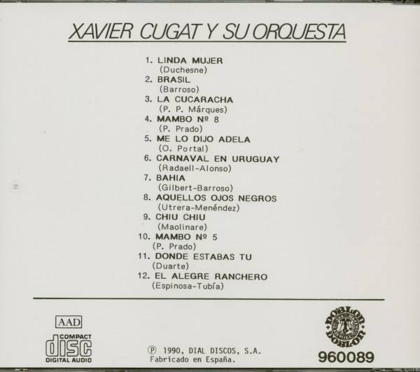 Xavier Cugat Y Su Orquesta (CD)