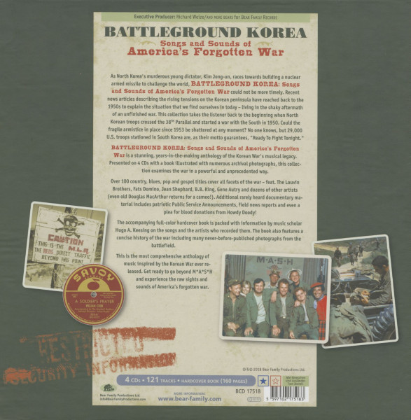 Battleground Korea - Songs and Sounds of America’s Forgotten War (4-CD Deluxe Box Set)