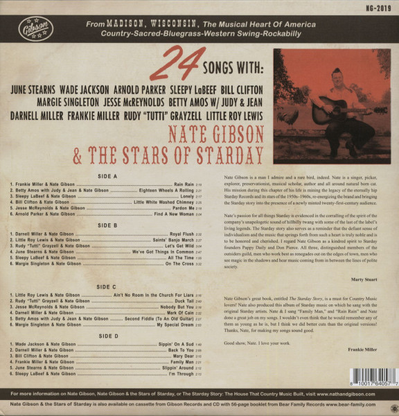 Nate Gibson & The Stars Of Starday (2-LP)