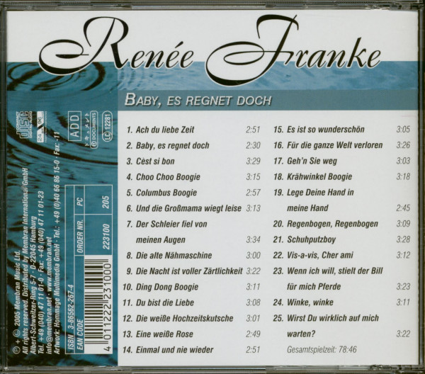 Baby Es Regnet Doch (CD)
