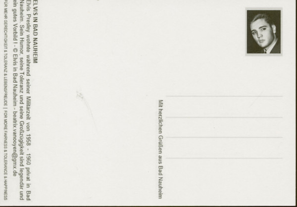 Elvis in Bad Nauheim (Postcard - Postkarte)