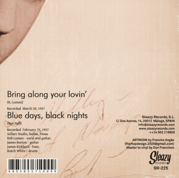 Bring Along Your Lovin' - Blue Days, Black Nights (7inch, 45rpm)