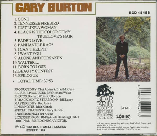 Tennessee Firebird (CD)