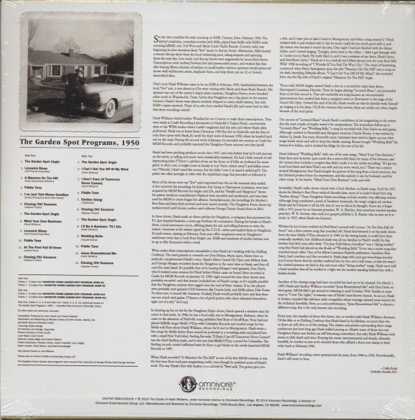 Garden Spot Programs 1950 (LP)