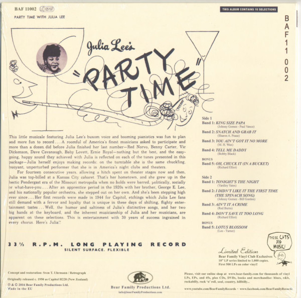 Party Time (LP, 10inch, Ltd.)