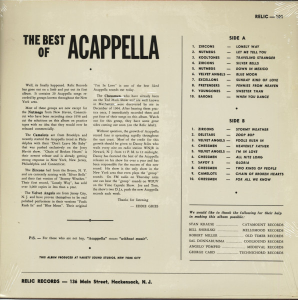 The Best Of Acappella (LP)
