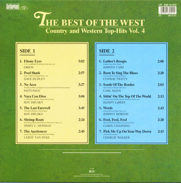 The Best Of The West - Country And Western Top-Hits Vol.4 (LP)